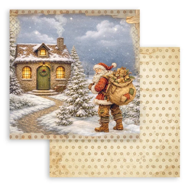 Stamperia – Silent Night paperilajitelma 20 x 20 cm - Image 3
