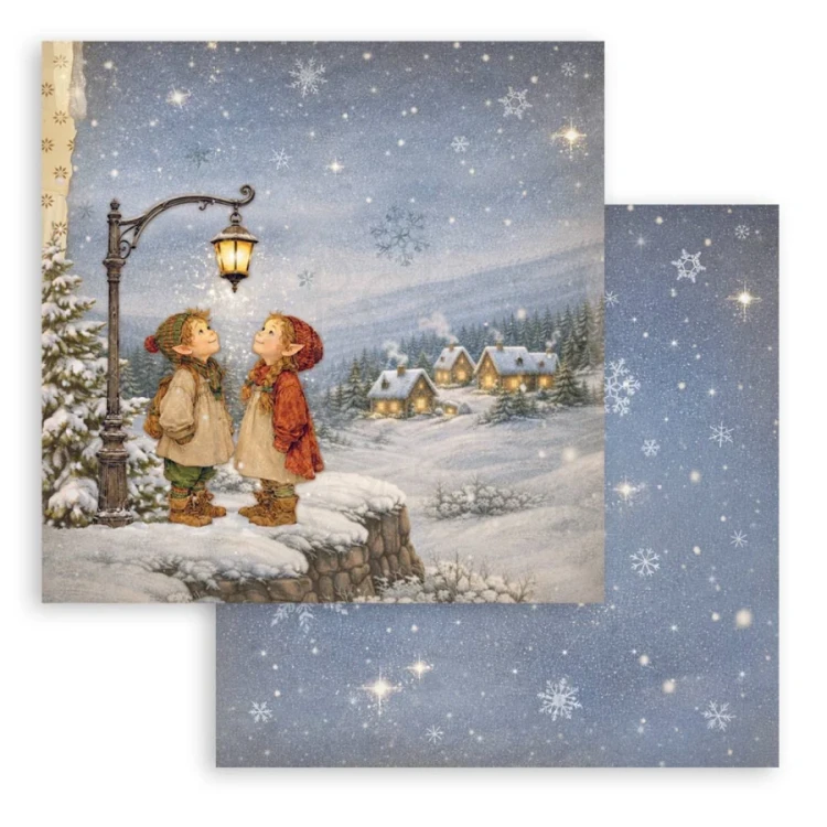 Stamperia – Silent Night paperilajitelma 20 x 20 cm - Image 2