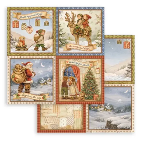 Stamperia Silent Night paperilajitelma7