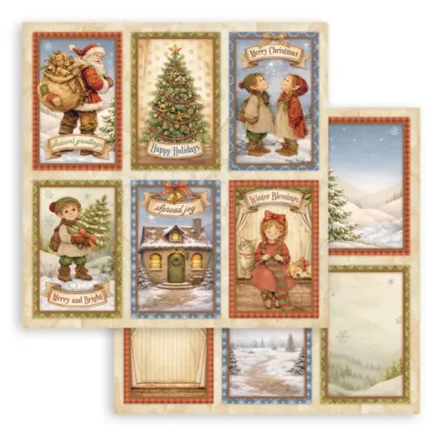 Stamperia Silent Night paperilajitelma9