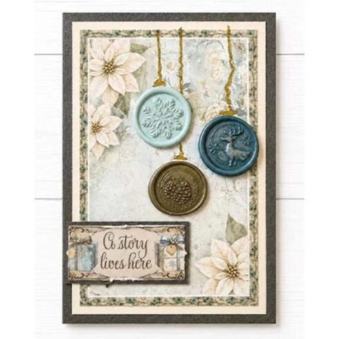 Stamperia Wax Seal Stamp Set Christmas sinettisetti 6 kpl 1