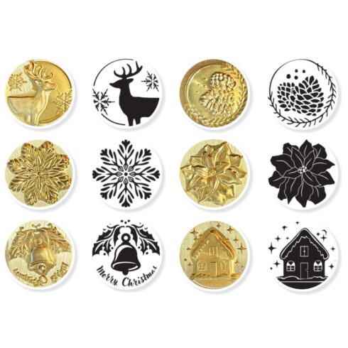 Stamperia Wax Seal Stamp Set Christmas sinettisetti 6 kpl
