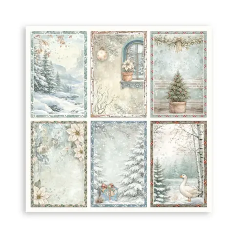Stamperia White Christmas Maxi paperilajitelma10