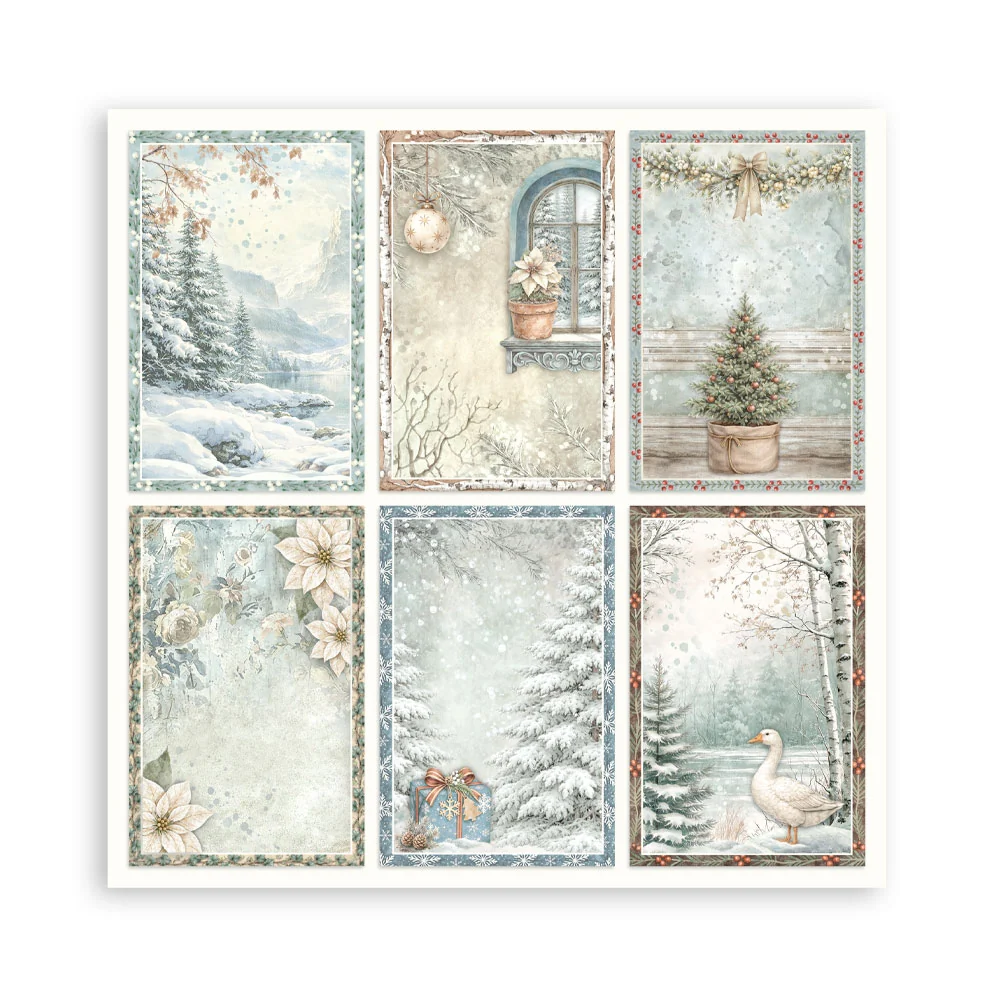 Stamperia – White Christmas Maxi paperilajitelma 20 x 20 cm - Image 18