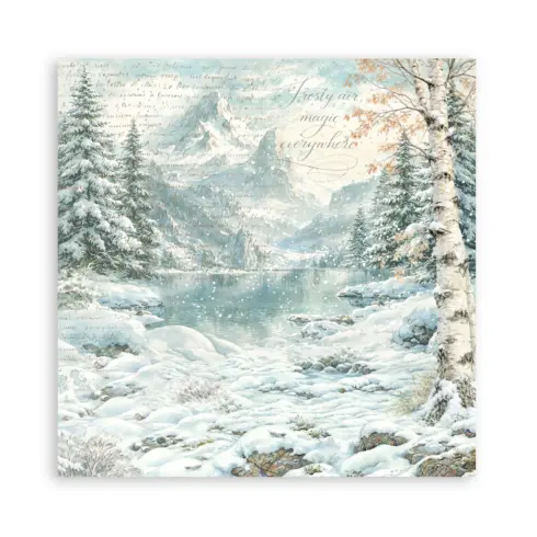 Stamperia White Christmas Maxi paperilajitelma12