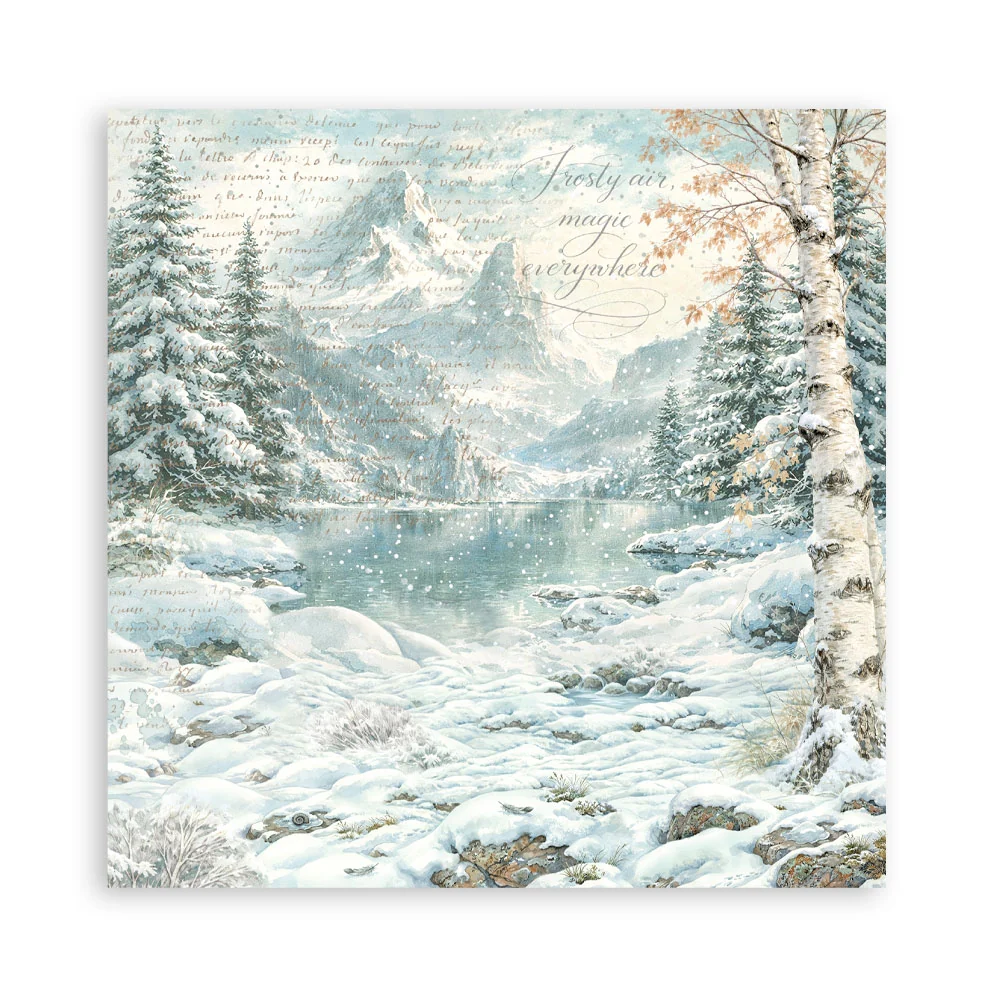 Stamperia – White Christmas Maxi paperilajitelma 20 x 20 cm - Image 10