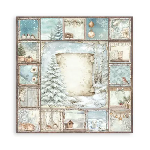 Stamperia White Christmas Maxi paperilajitelma16