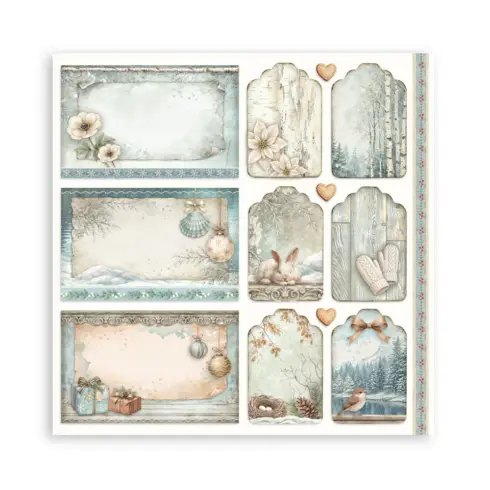 Stamperia White Christmas Maxi paperilajitelma18