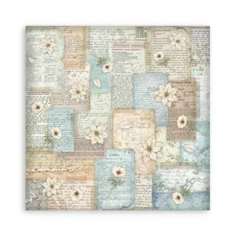 Stamperia White Christmas Maxi paperilajitelma2