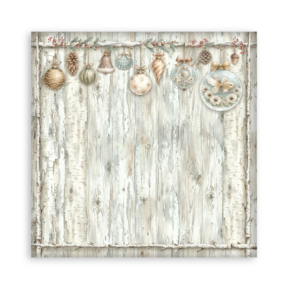 Stamperia – White Christmas Maxi paperilajitelma 20 x 20 cm - Image 12
