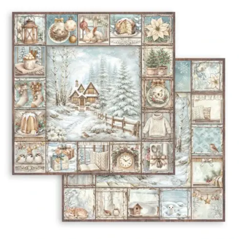Stamperia White Christmas paperilajitelma8
