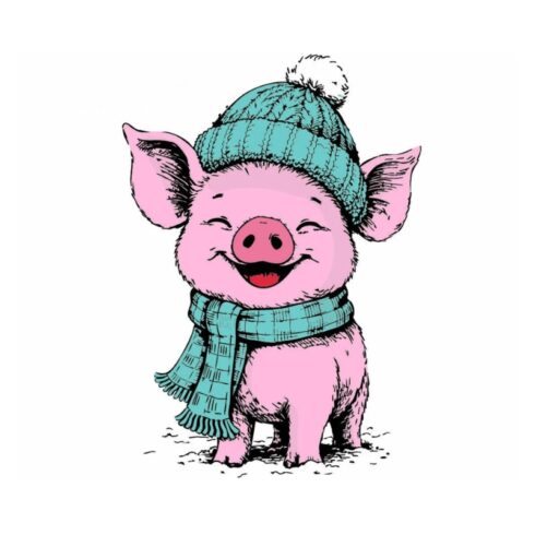 Studio Light Coloring Clear Stamp Frenkie Piggy leimasin 2