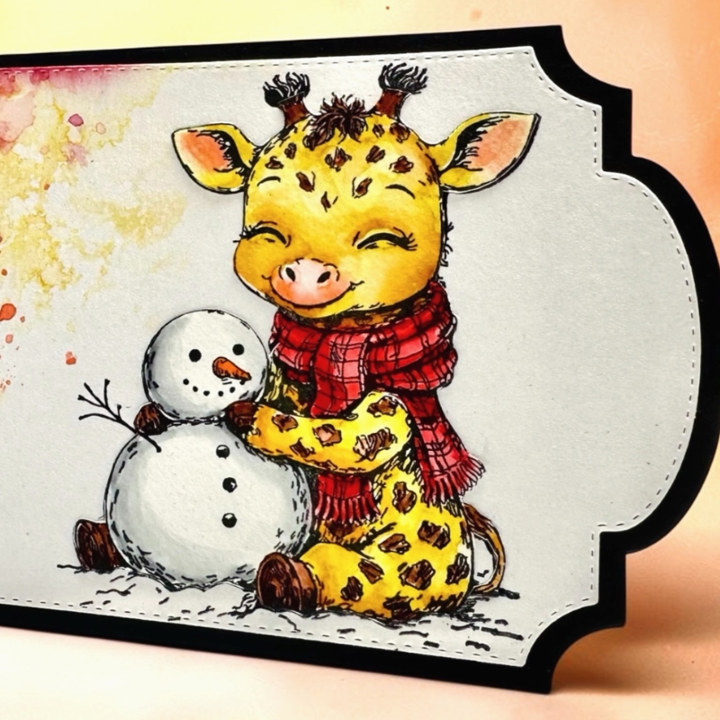 Studio Light Coloring Clear Stamp – Lucas giraffe leimasin - Image 3