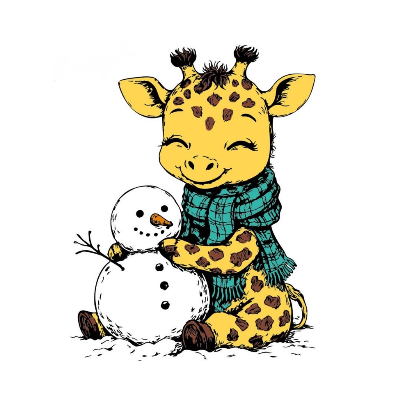 Studio Light Coloring Clear Stamp – Lucas giraffe leimasin - Image 4