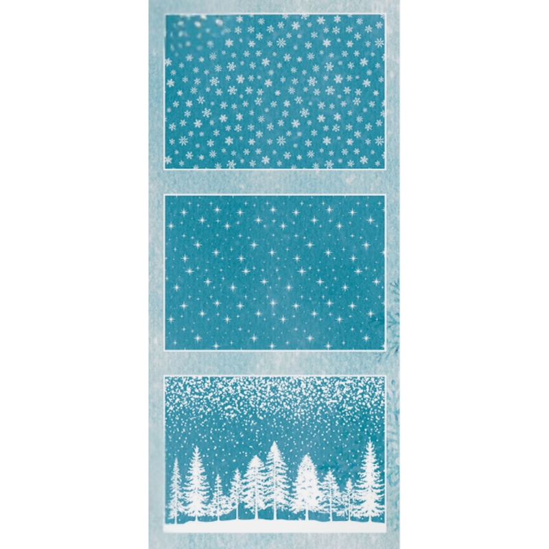 Studio Light kalvo – Printed Acetate Sheets Christmas Forest Snow & Landscape A5 (6kpl) - Image 2