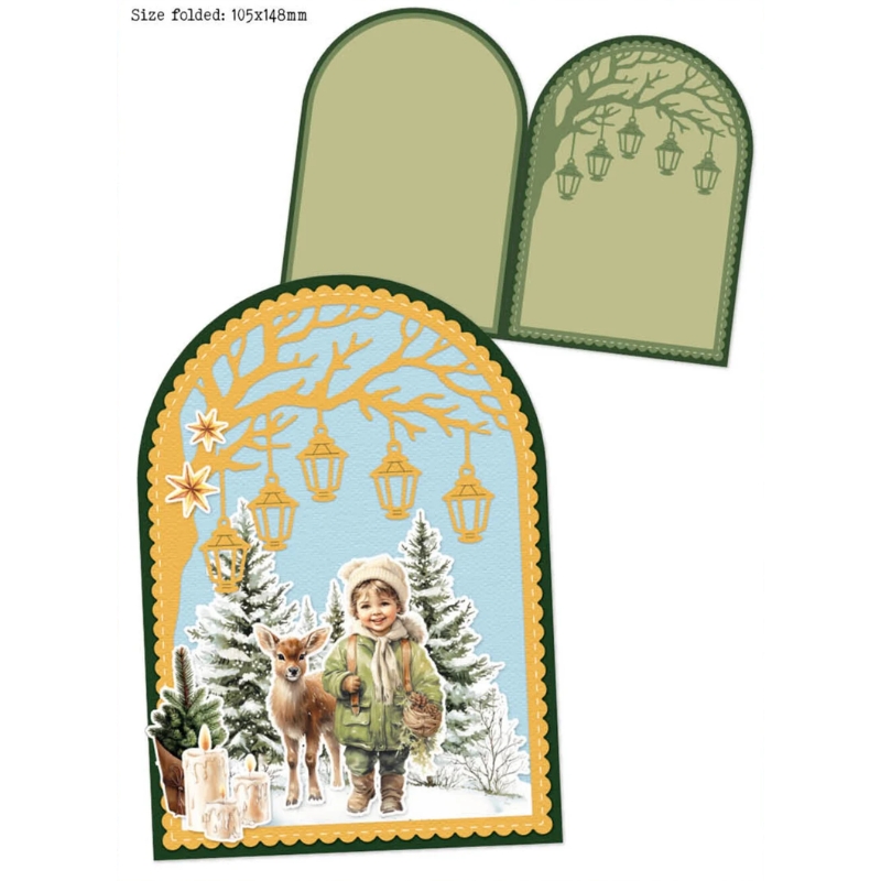 Studio Light stanssi – Christmas Forest CARD SHAPE - Image 2