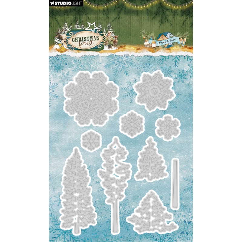 Studio Light stanssi – Christmas Forest TREES & SNOW