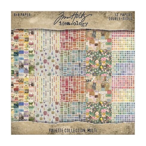 Tim Holtz Idea-ology Palette Collection Multi paperilajitelma 20 x 20 cm