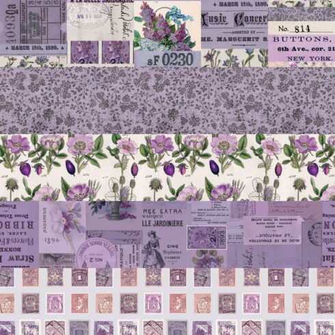 Tim Holtz Idea ology Palette Collection Purple paperilajitelma 11