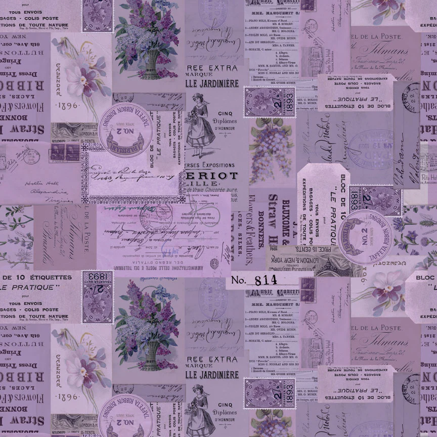 Tim Holtz Idea-ology – Palette Collection Purple paperilajitelma 30 x 30 cm - Image 6