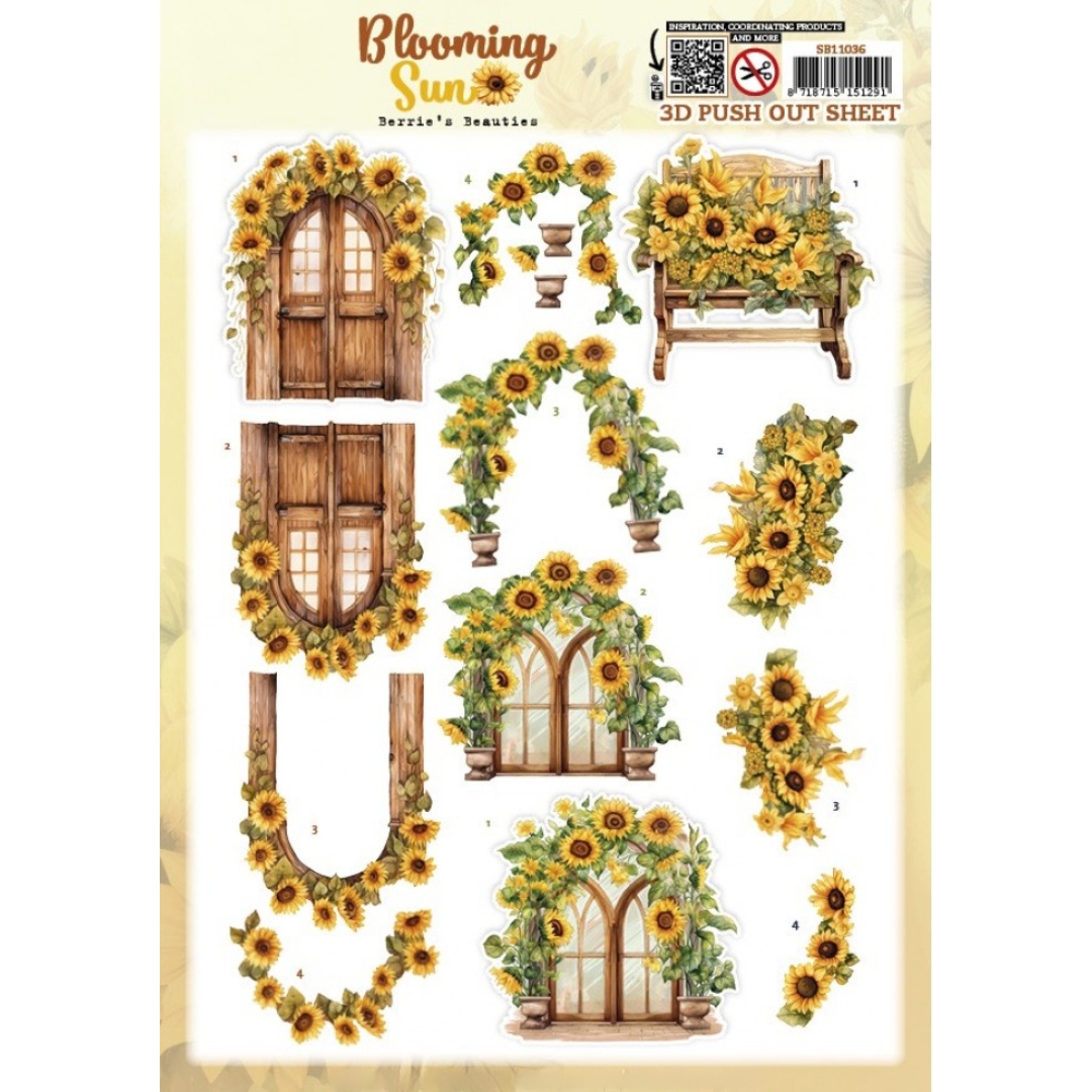 Berrie’s Beauties 3D-arkki Blooming Sun Rustic Sunlight