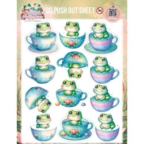 Berrie’s Beauties 3D-arkki – Joyful Hoppers A Cup Of Frog