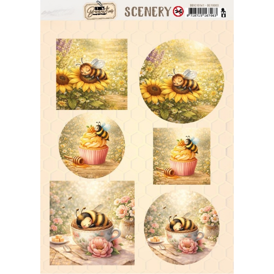 Berrie’s Beauties Sweet Honey Bees korttikuvat (6 kpl)