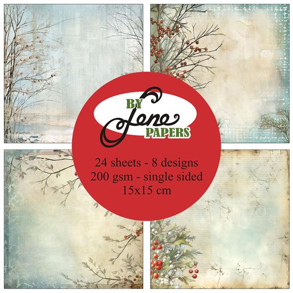 By Lene Papers – Soft Christmas paperilajitelma 15 x 15 cm - Image 3