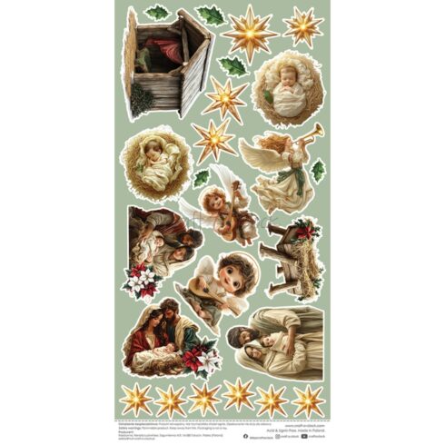 Craft OClock Silent Night Oh Christmas Night Extras leikekuvat 15 x 30 cm 1