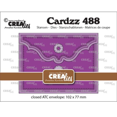 Crealies stanssi ATC ENVELOPE HORIZONTAL