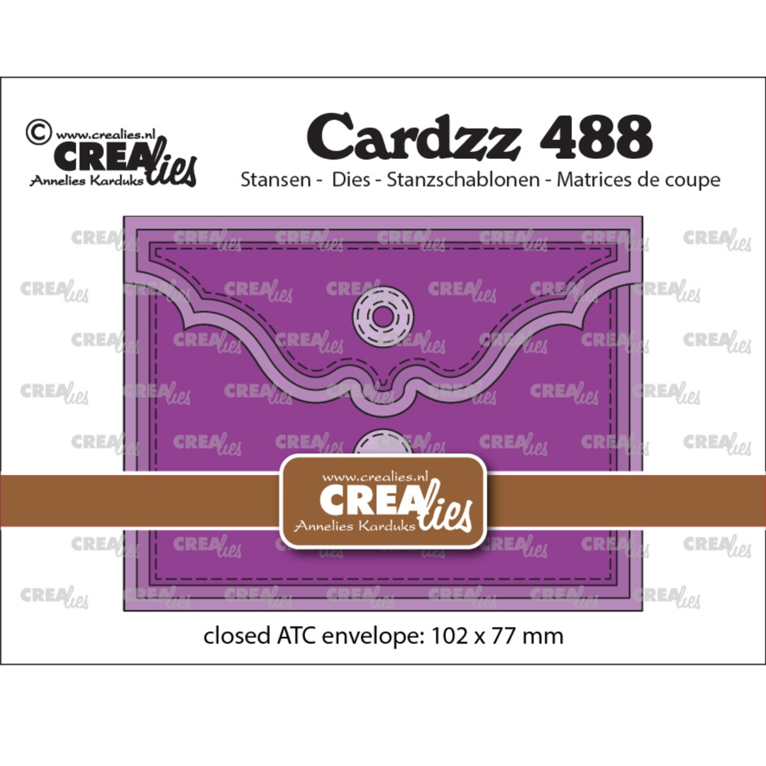 Crealies stanssi ATC ENVELOPE HORIZONTAL