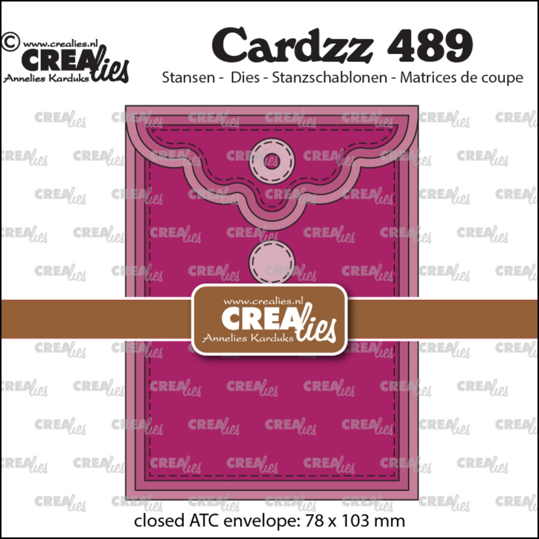 Crealies stanssi ATC ENVELOPE VERTICAL
