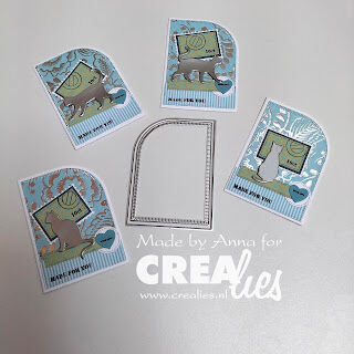 Crealies stanssi – ATC WITH ONE ROUNDED CORNER AND LITTLE STRIPES - Image 3