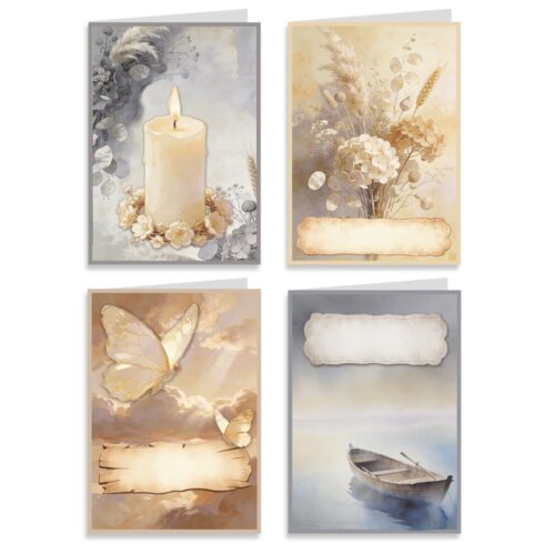 Creatief Art Card Making Kit In Loving Memory Korttipakkaus (4 kpl)