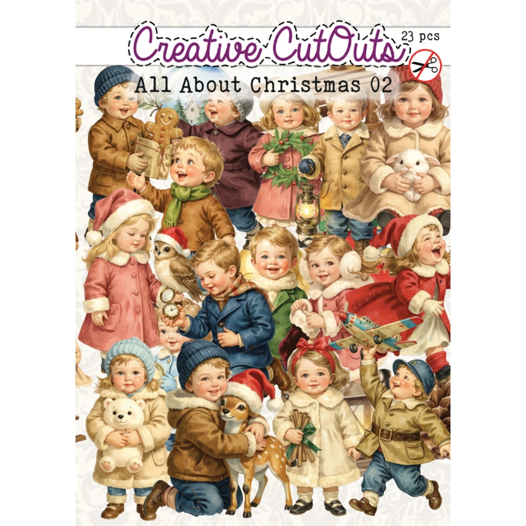 Creatief Art Creative Cutouts Die-Cuts All About Christmas 02 leikekuvat (23 kpl)