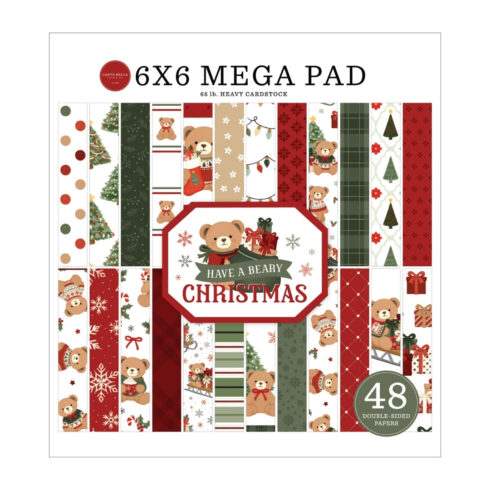 Echo Park Have A Beary Christmas Mega Pad paperilehtiö 15 x 15 cm