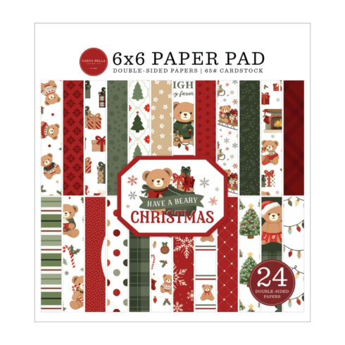 Echo Park Have A Beary Christmas Paper Pad paperilehtiö 15 x 15 cm
