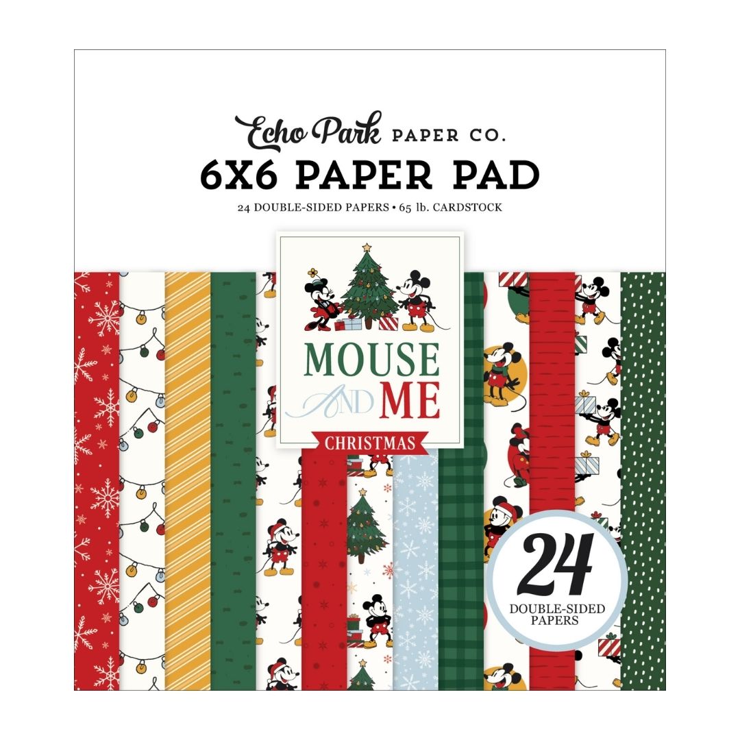 Echo Park – Mouse And Me Christmas paperilehtiö 15 x 15 cm