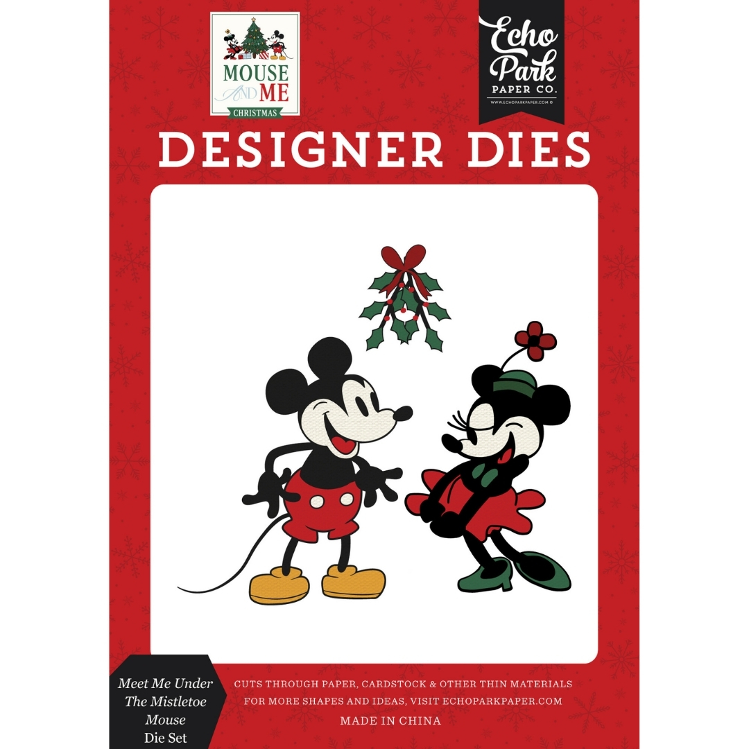 Echo Park stanssi Mouse And Me Christmas MEET ME UNDER THE MISTLETOE MOUSE