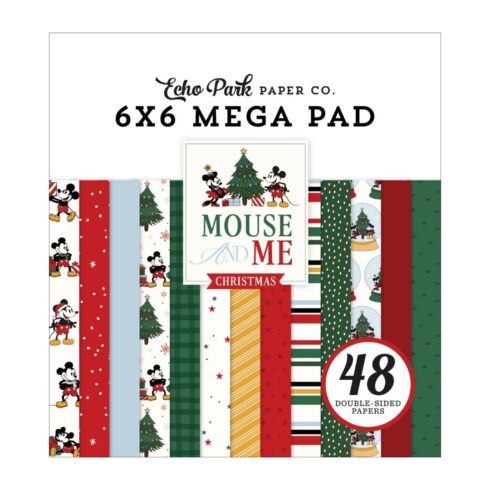 Echo Park – Mouse And Me Christmas Mega Pad paperilehtiö 15 x 15 cm