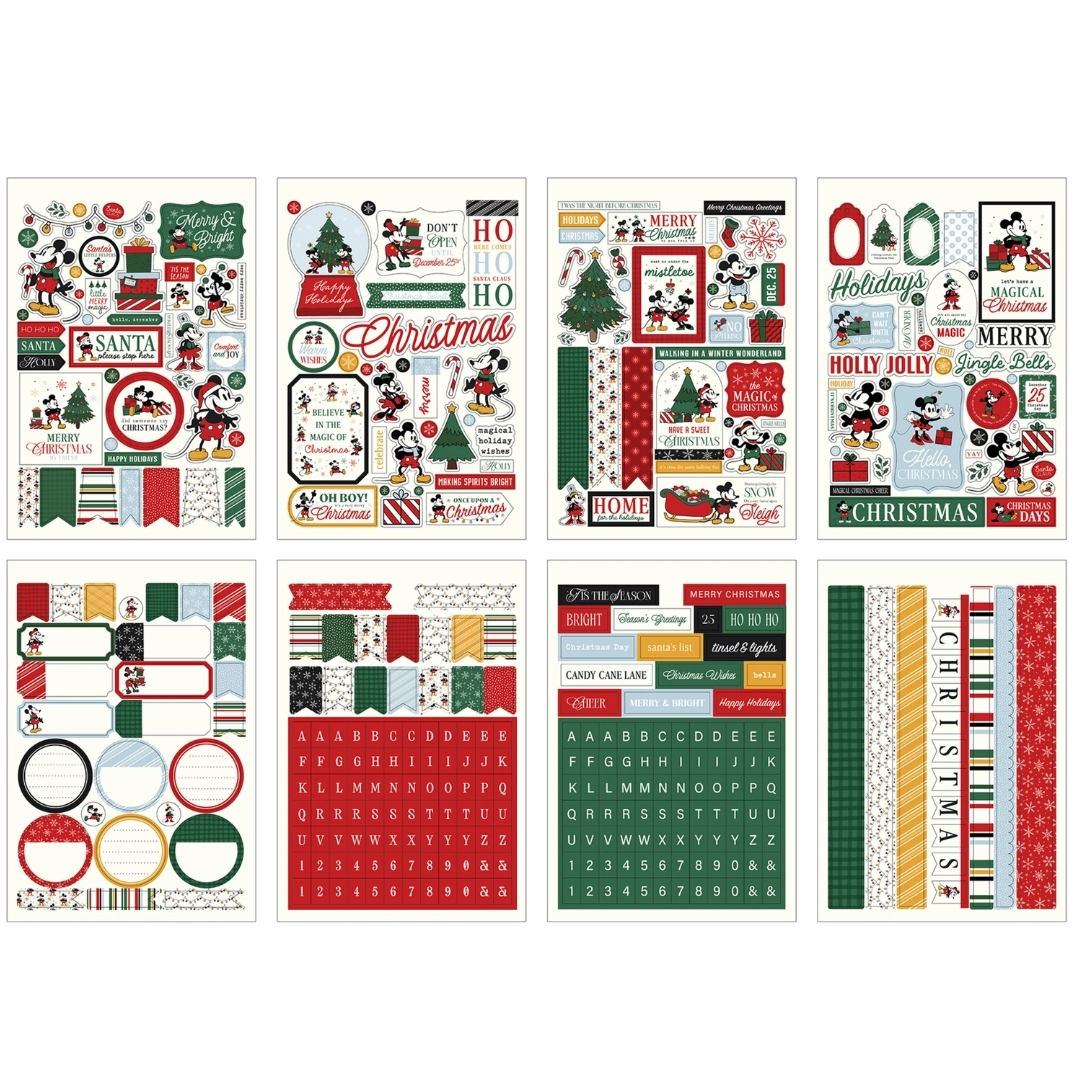 Echo Park – Mouse And Me Christmas Sticker Book tarrakirja (16 kpl) - Image 2