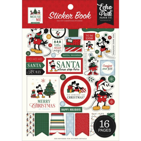 Echo Park – Mouse And Me Christmas Sticker Book tarrakirja