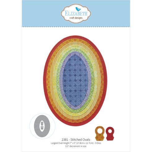 Elizabeth Craft Designs stanssi STITCHED OVALS