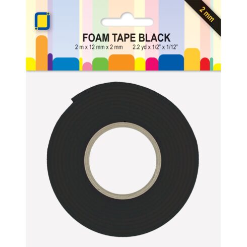 JEJE 3D Foam Tape Double Sided BLACK 12mm2m 3D Kohoteippi (2mm)