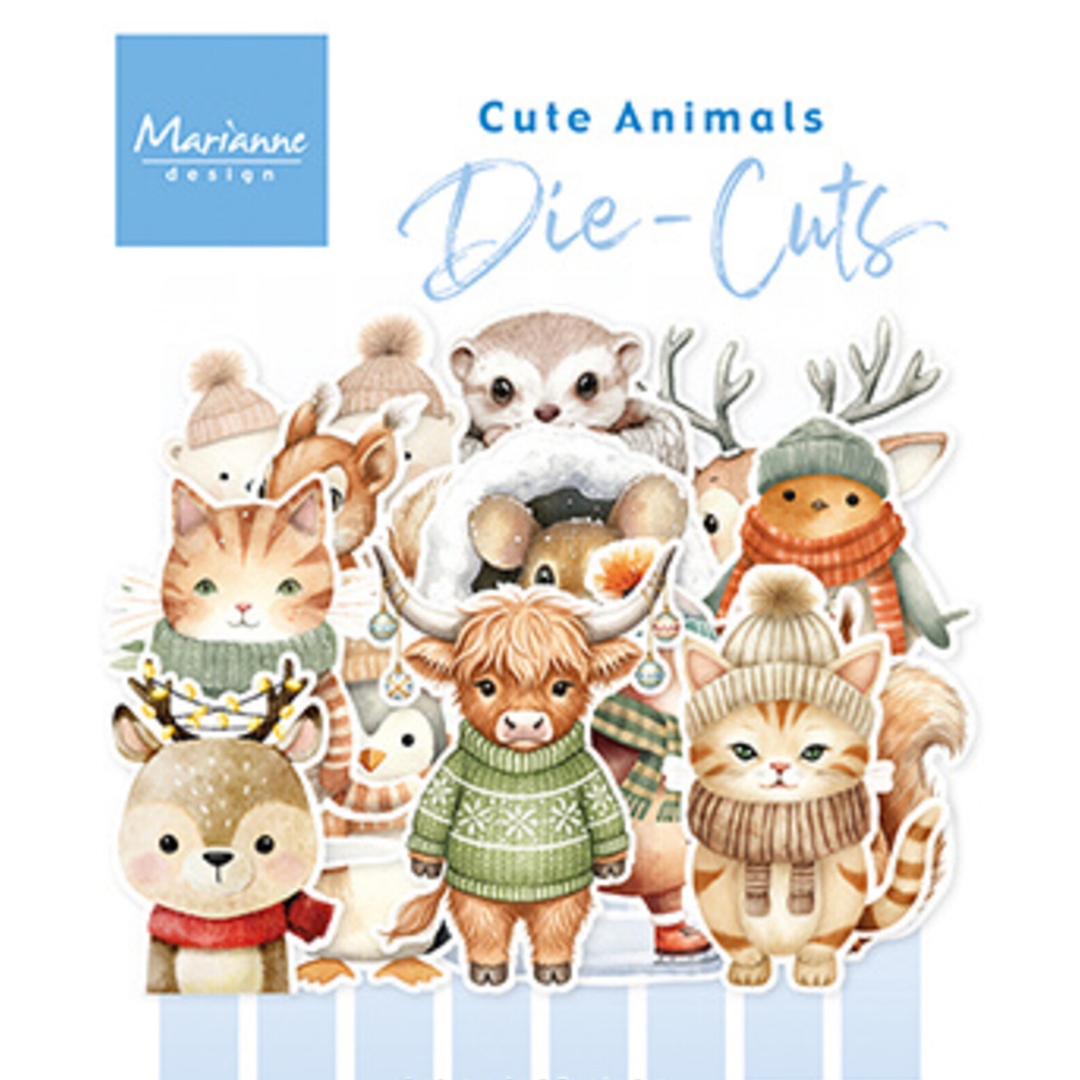 Marianne Design Die-Cuts Cute Animals leikekuvat (13 kpl)