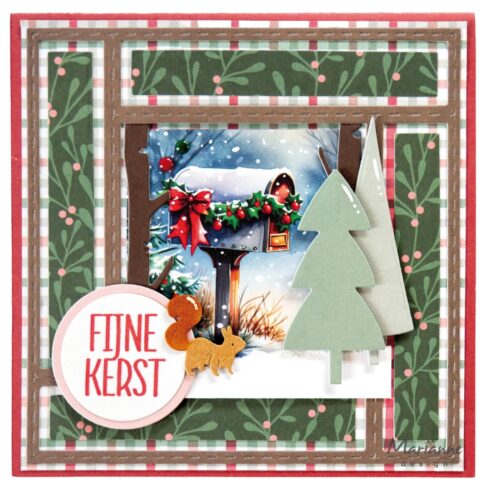 Marianne Design Die Cuts Winter Wonderland korttikuvat 12 kpl 2