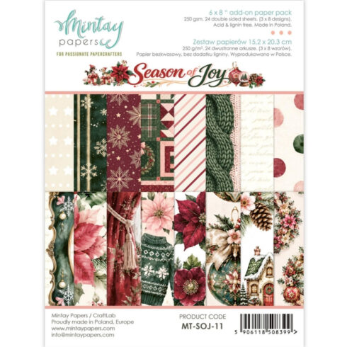 Mintay Papers Add-On Paper Pad Season of Joy paperilehtiö A5