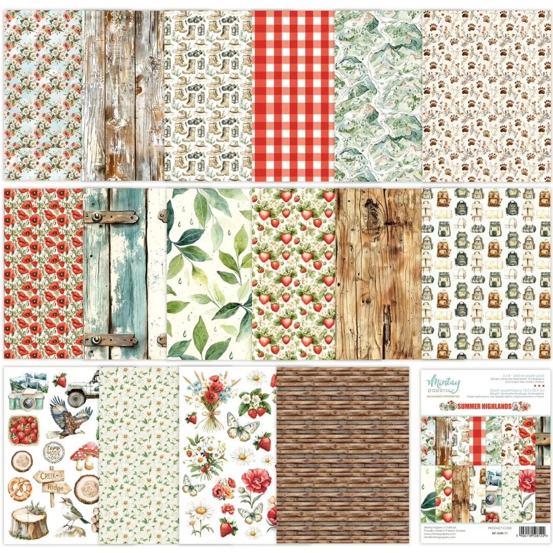 Mintay Papers Add-On Paper Pad Summer Highlands paperilehtiö A5 (1)