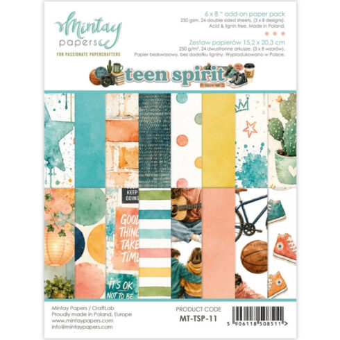 Mintay Papers Add-On Paper Pad Teen Spirit paperilehtiö A5 (1)