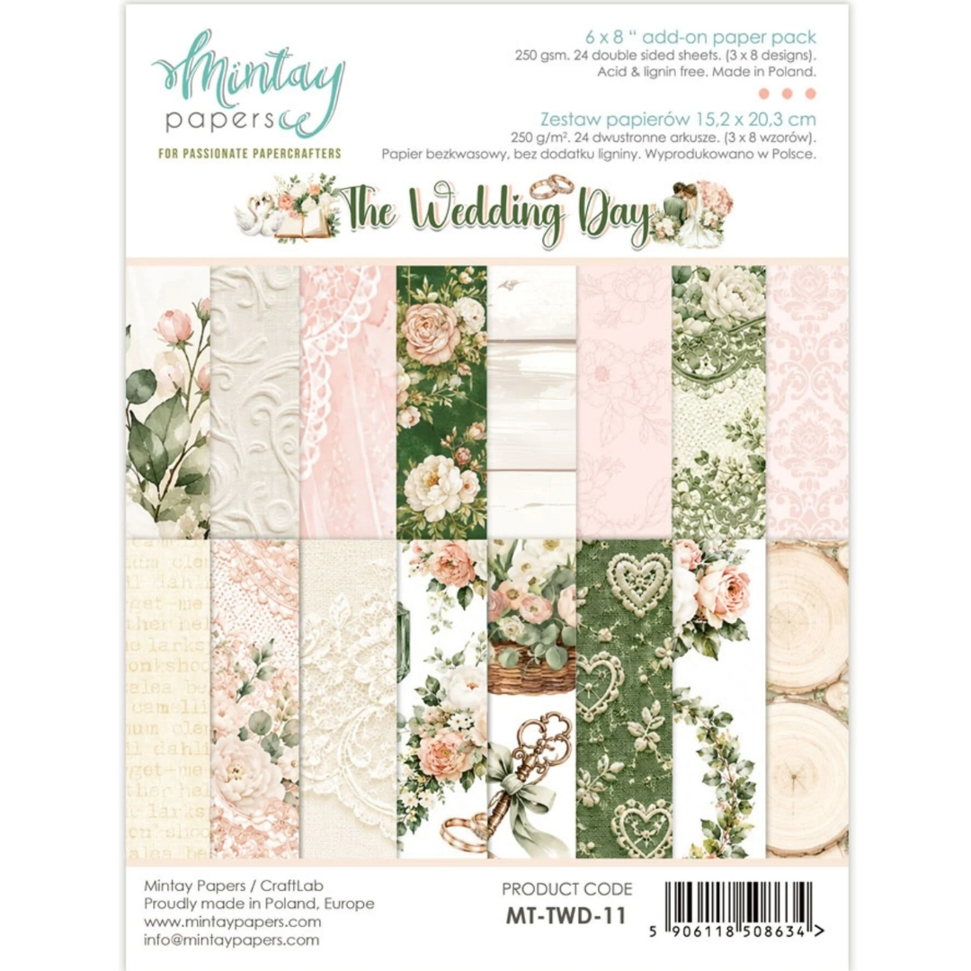 Mintay Papers Add-On Paper Pad The Wedding Day paperilehtiö A5